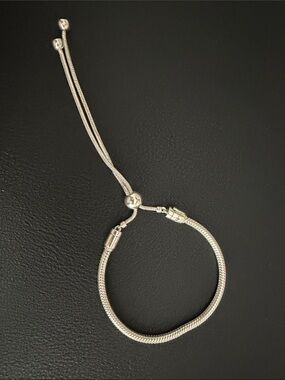Pandora Silver Adjustable Slider Bracelet - Silver